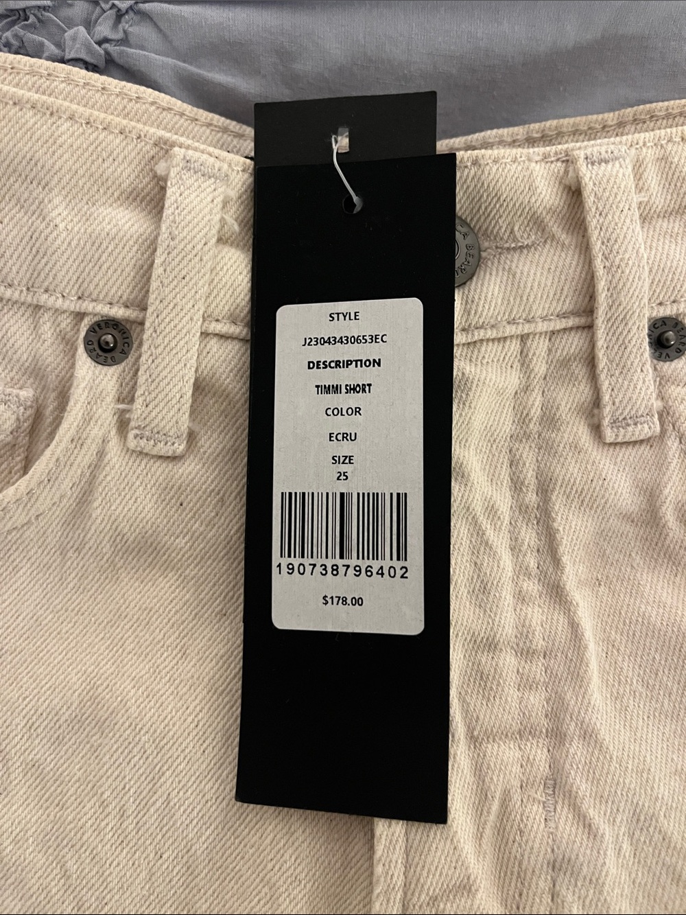 Veronica Beard Raw Hem Denim Shorts - NEW! - Picture 3 of 6